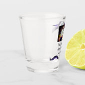 Proost op 50 jaar Jubileum Naam toevoegen Fotodatu Shot Glas (Links)