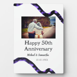 proost op 50 jaar jubileum voeg naam foto datum to fotoplaat