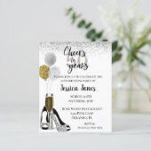 Proost op 50 jaar zilver goud glans champagne I (Staand voorkant)