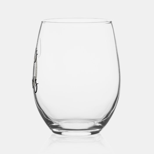 Proost op 50 Vijftig jaar Wijnglas Zonder Voet (Links)