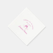 Proost op 50 Years Pink 50th Birthday Custom Servet (Hoek)