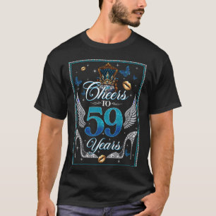 Proost op 59 jaar trouwe huwelijk jubileum 59ste B T-shirt
