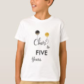 Proost op 5 jaar t-shirt (Voorkant)