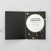 Proost op 60 Bold Glam Vrouw Cartoon 60e Verjaarda Kaart (Binnen)