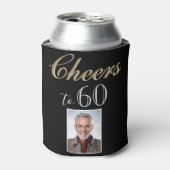 Proost op 60 foto 60e verjaardag ca blikjeskoeler (Blikje Voorkant)