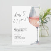 Proost op 60 jaar 60ste verjaardag kaart (Staand voorkant)