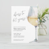 Proost op 60 jaar 60ste verjaardag kaart (Staand voorkant)