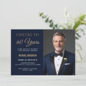 Proost op 60 Jaar Uitnodiging (Staand voorkant)