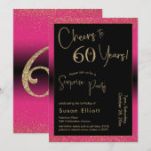 Proost op 60 Years Surprise verjaardagsfeestje, Ro Kaart (Voorkant / Achterkant)