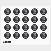 Proost op 70 Jaar! 70ste verjaardag Ronde Sticker (Vel)