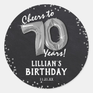 Proost op 70 Jaar! 70ste verjaardag Ronde Sticker