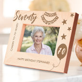 Proost op 70 Jaar Gefeliciteerd Gegraveerde Lijstjes