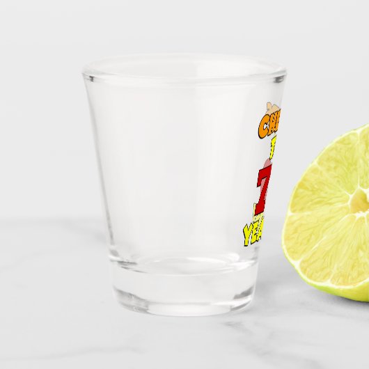 Proost op 70 jaar shot glas (Links)