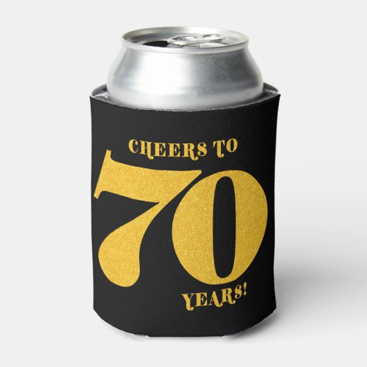 Proost op 70 jaar Zeventigste verjaardag Blikjeskoeler (Blikje Voorkant)