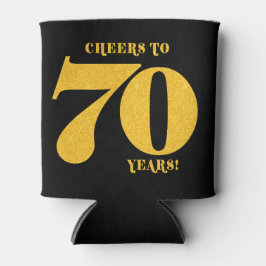 Proost op 70 jaar Zeventigste verjaardag Blikjeskoeler