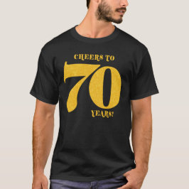 Proost op 70 jaar Zeventigste verjaardag T-shirt
