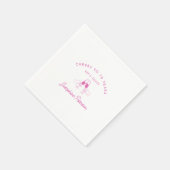 Proost op 70 Years Pink 70th Birthday Custom Servet (Hoek)