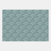 Proost op 75 jaar Spring Green 75th Birthday Inpakpapier Vel (Voorkant 3)