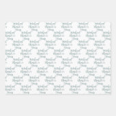 Proost op 75 jaar Spring Green 75th Birthday Inpakpapier Vel (Voorkant 2)