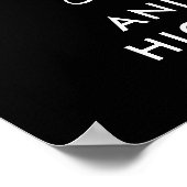 Proost op 75 Jaar Verjaardag 2 Foto's Welkom Teken Poster (Hoek)