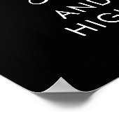 Proost op 75-jarige verjaardag Foto welkom teken Poster (Hoek)