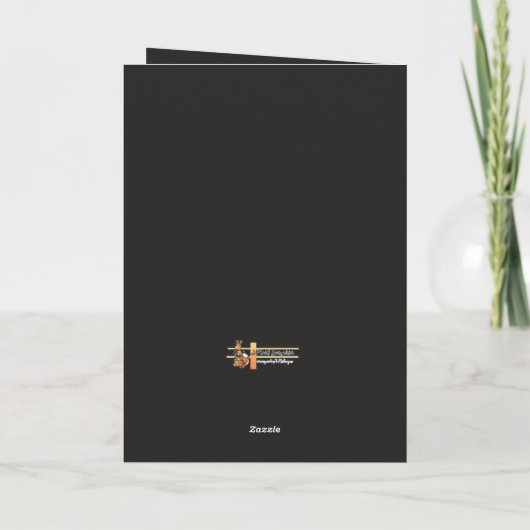 Proost op 80 Bold Glamorous Cartoon 80th Birthday Kaart (Achterkant)