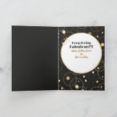 Proost op 80 Bold Glamorous Cartoon 80th Birthday Kaart (Binnen)