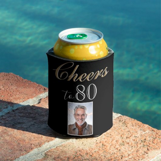 Proost op 80 foto 80ste verjaardag blikjeskoeler (Insitu Zwembad)