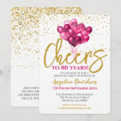 Proost op 80 jaar 80ste verjaardag kaart (Voorkant / Achterkant)