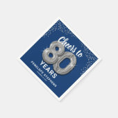 Proost op 80 jaar kinderservetten voor volwassenen servet (Hoek)