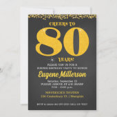 Proost op 80 jaar Verjaardag 80ste tachtigste Kaart (Voorkant)