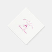 Proost op 80 Years Pink 80th Birthday Custom Servet (Hoek)