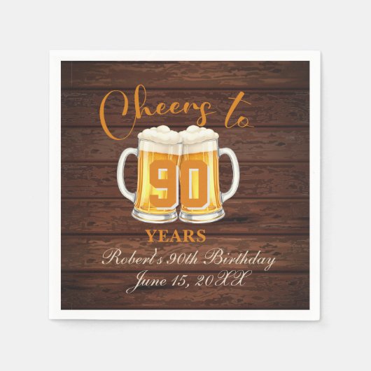 Proost op 90 Jaar Servet (Voorkant)