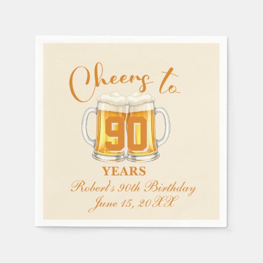 Proost op 90 Jaar Servet (Voorkant)
