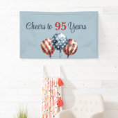 Proost op 95 jaar verjaardagsfeest spandoek (Insitu)