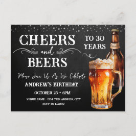Proost op Bier 30e Verjaardag Briefkaart