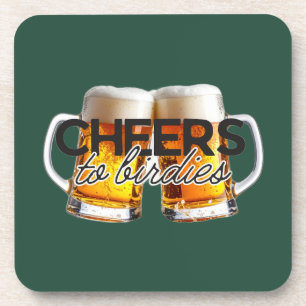 Proost Op Birdies Golf Toernooien Verjaardagscad Bier Onderzetter