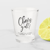 Proost op bruiloft shot glas (Voorkant)