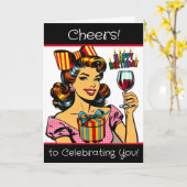 Proost op Celebrating You | Verjaardag Kaart (Gele Bloem)