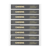 Proost op Chalkboard Retouradreslabel (Vel)