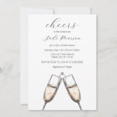 Proost op Champagne Elegant Classy Vrijgezellenfee Kaart (Voorkant)