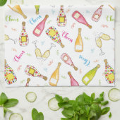 Proost op champange fluiten drink theedoek (Gevouwen)