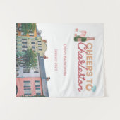 "Proost op Charleston" Bach-feest achtergrond Wandkleed (Voorkant (horizontaal))