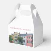 "Proost op Charleston" Bach-feest cadeau doos Bedankdoosjes (Achterkant)