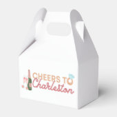 "Proost op Charleston" Bach-feest cadeautjes doos Bedankdoosjes (Voorkant Zijde)