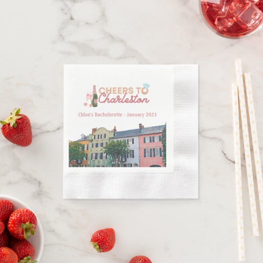 "Proost op Charleston" Bach-feest servetten (Insitu)