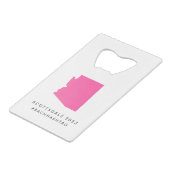 "Proost op Charleston" Bach-feestje flesopener Creditkaart Flessenopener (Achterkant Gekanteld)