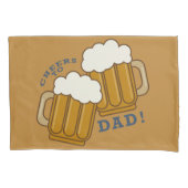Proost op Dad Beer Mokken Pattern Kussensloop (Voorkant-Links)