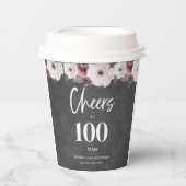 Proost op de 100ste verjaardag papieren bekers (Voorkant)