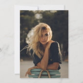 Proost op de 21e verjaardag Champagne Foto Kaart (Achterkant)